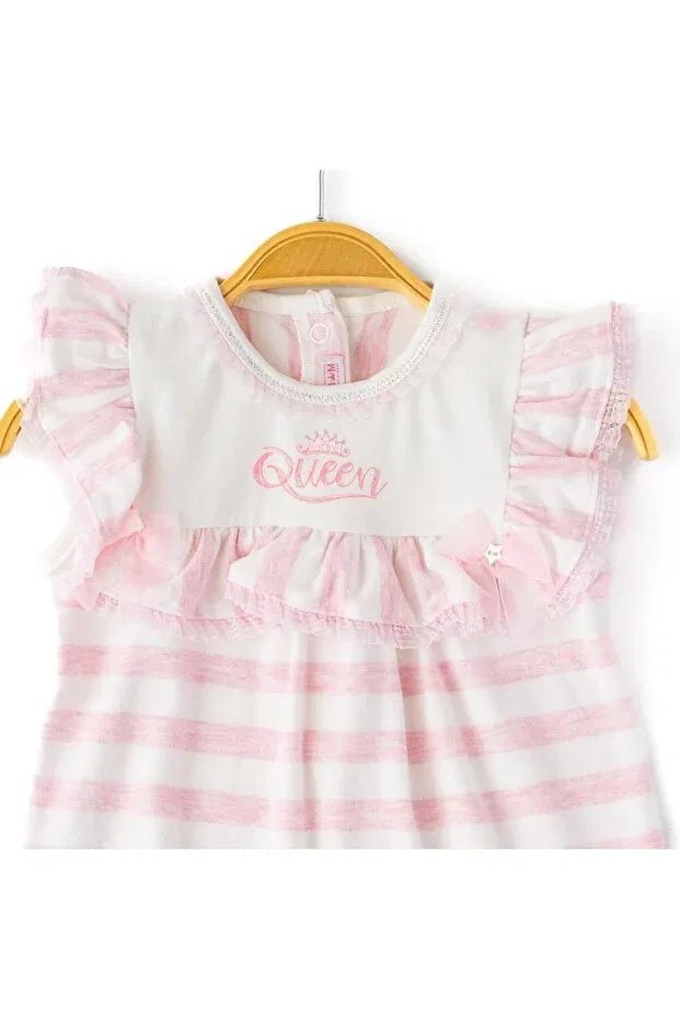 Детский комбинезон для девочек с воланами Babydola, Pink — фото 2