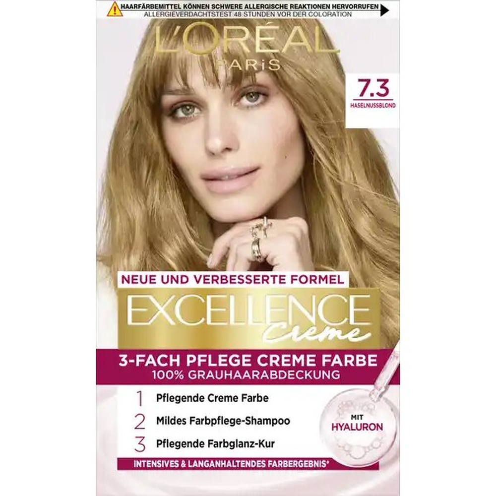 

Краска для волос L'Oreal Paris Excellence Creme, 7.3 golden blonde