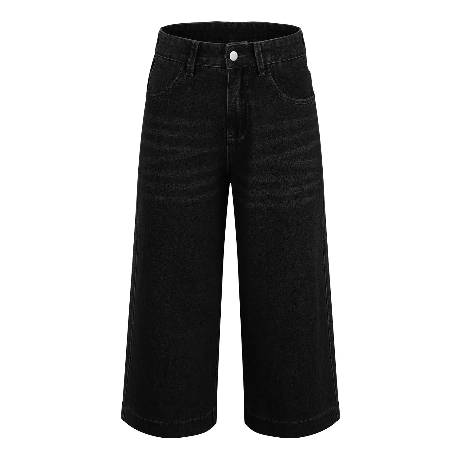 Женские джинсы с высокой посадкой и подвернутым низом Y2k Baggy Boyfriend, 02#nero — фото 2