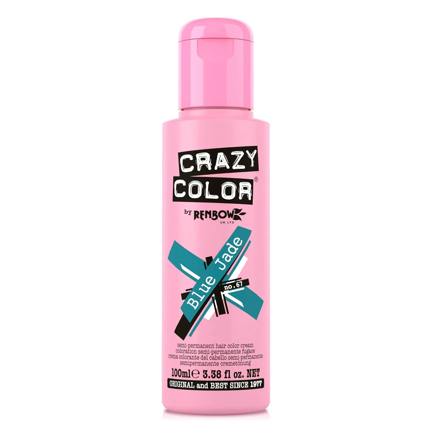 Полуперманентная краска для волос Crazy Colour Renbow, 4 x 100 мл Crazy Color, Blue