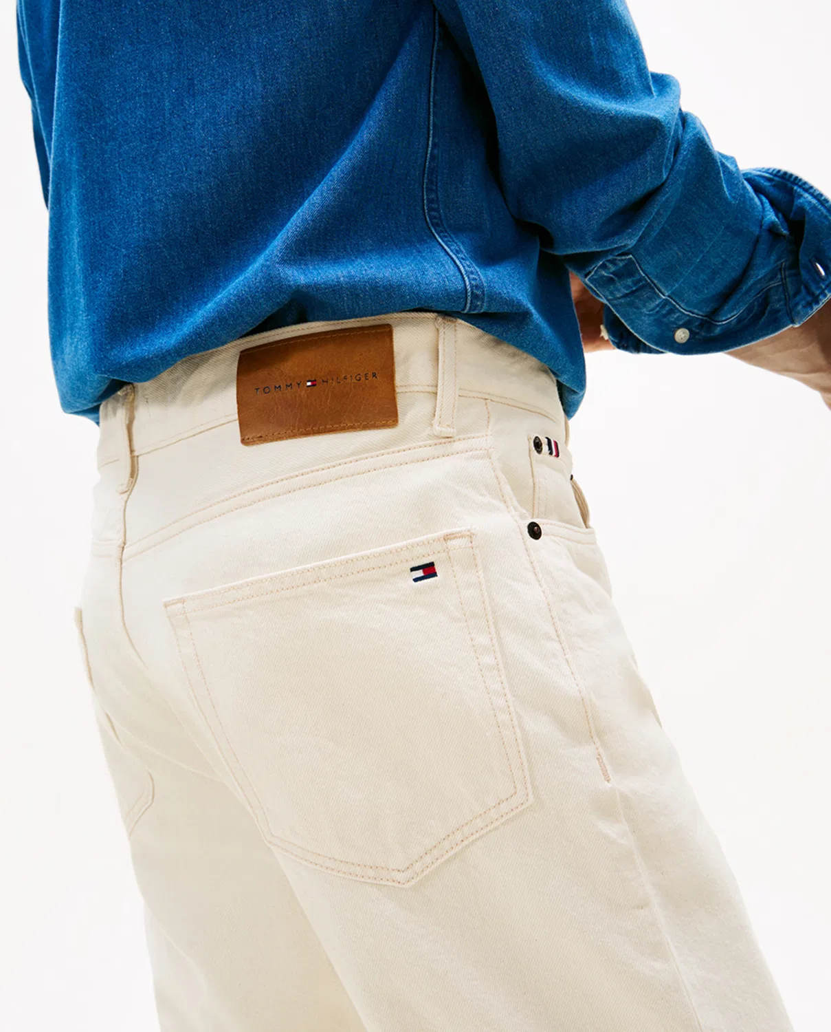Мужские джинсы relaxed fit River Blanco Tommy Hilfiger, Blanco — фото 4
