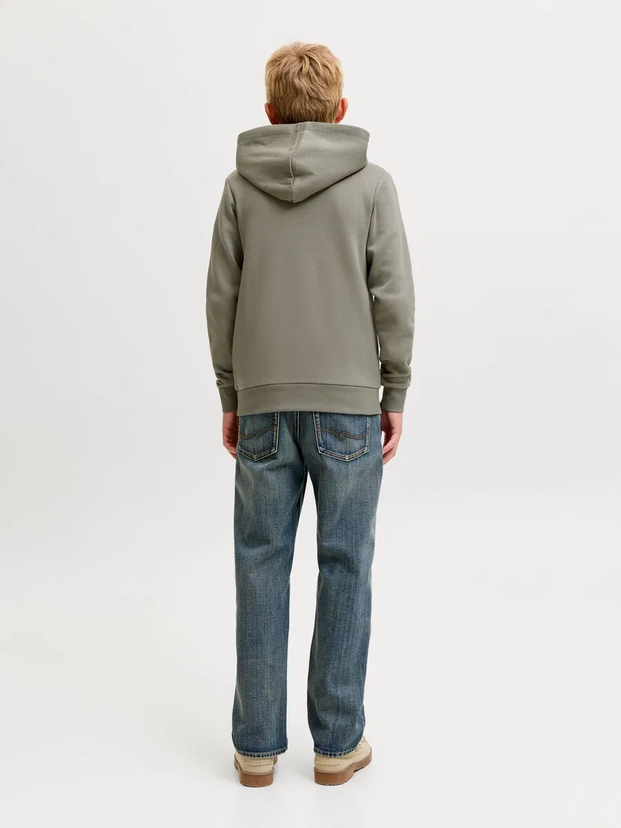 Детская толстовка цвета хаки Jack & Jones Junior — фото 4