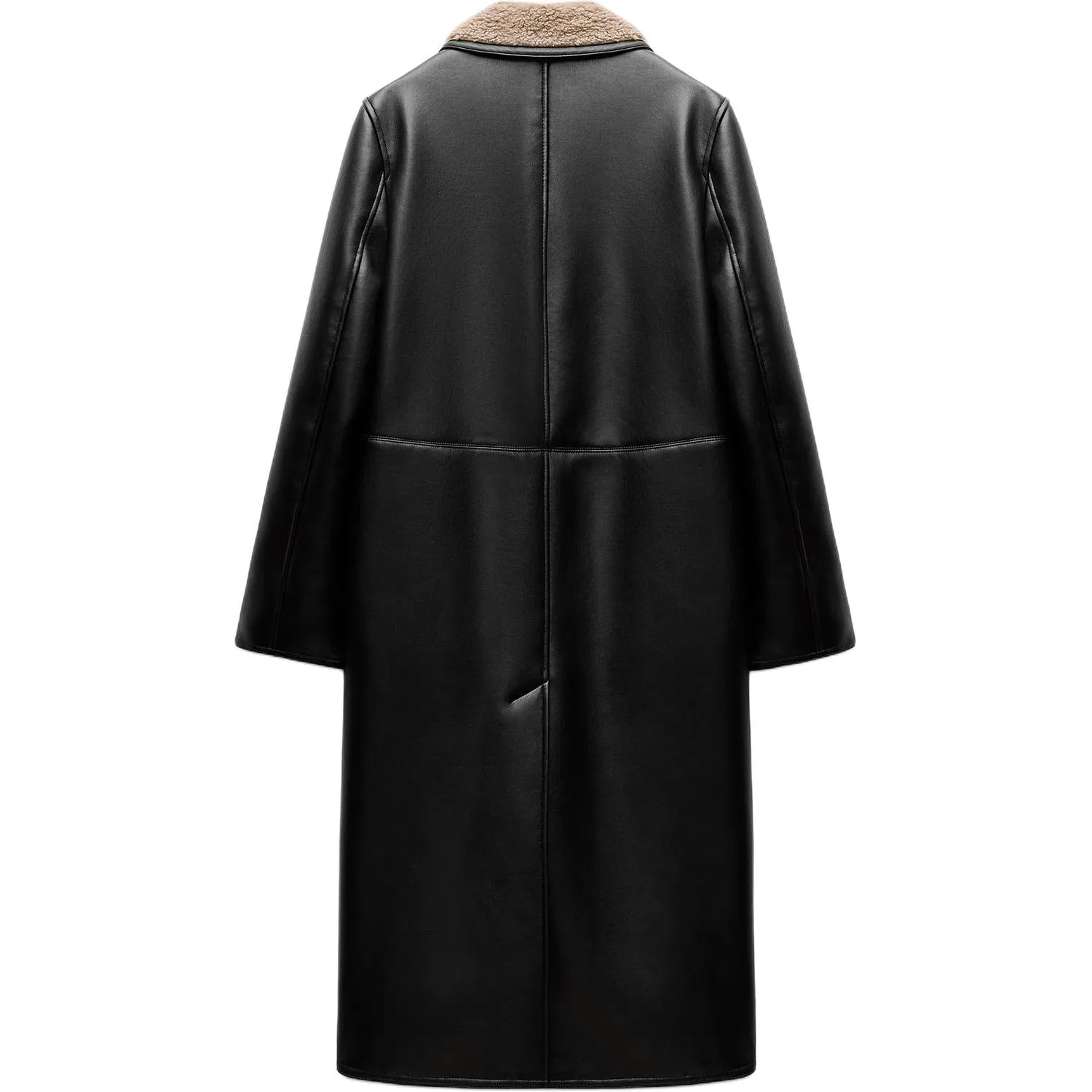 ZARA Женское пальто ZW Series, Black — фото 3