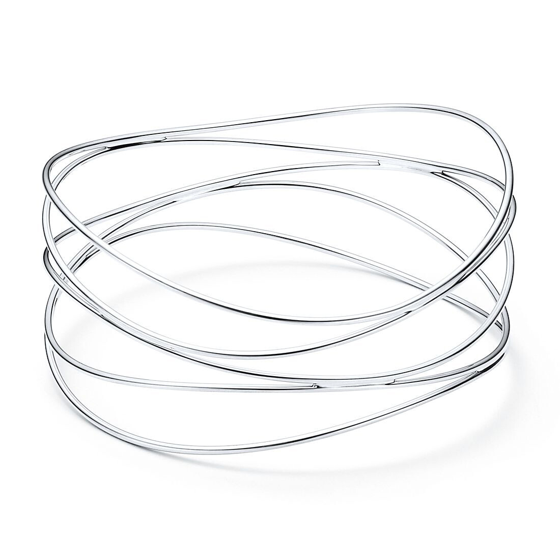 

Браслет Tiffany & Co. Elsa Peretti Wave Five-row, серебро