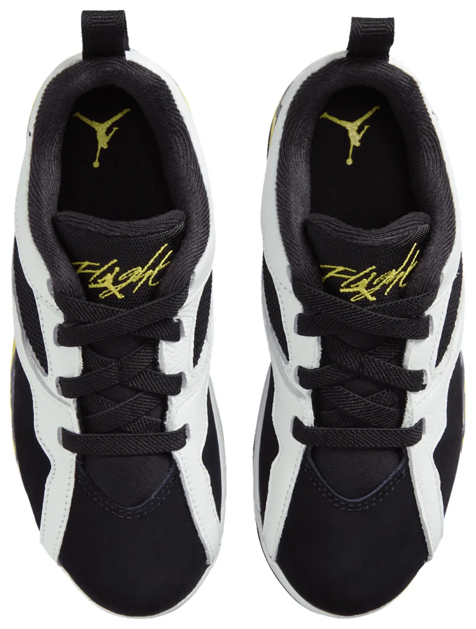 Детские кроссовки для мальчиков с кожаным верхом Jordan MVP 92, Tour Yellow/White/Black — фото 4