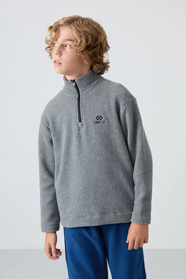 Детские свитшот для мальчиков с флисом 2-pack Tommy Life, Black-Gb Continues — фото 4