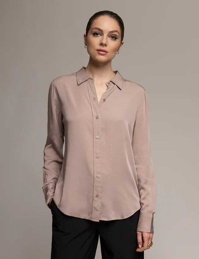 

Рубашка шелковая U.S. Polo Assn. White Label Signature Touch, серо-коричневый