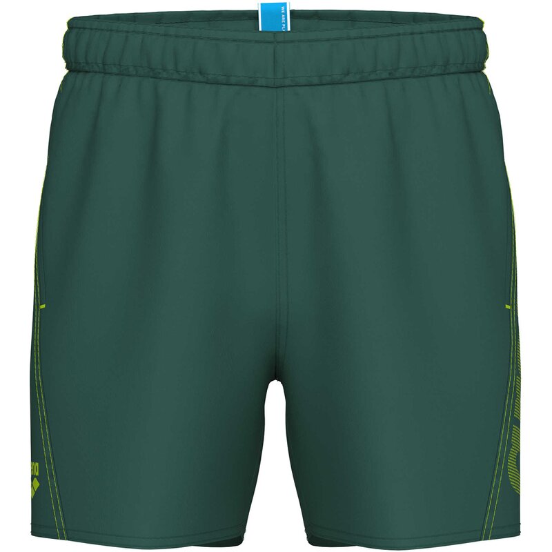 

Логотип шорт для плавания с основами jr boxer r Arena, цвет mangrove-artic lime