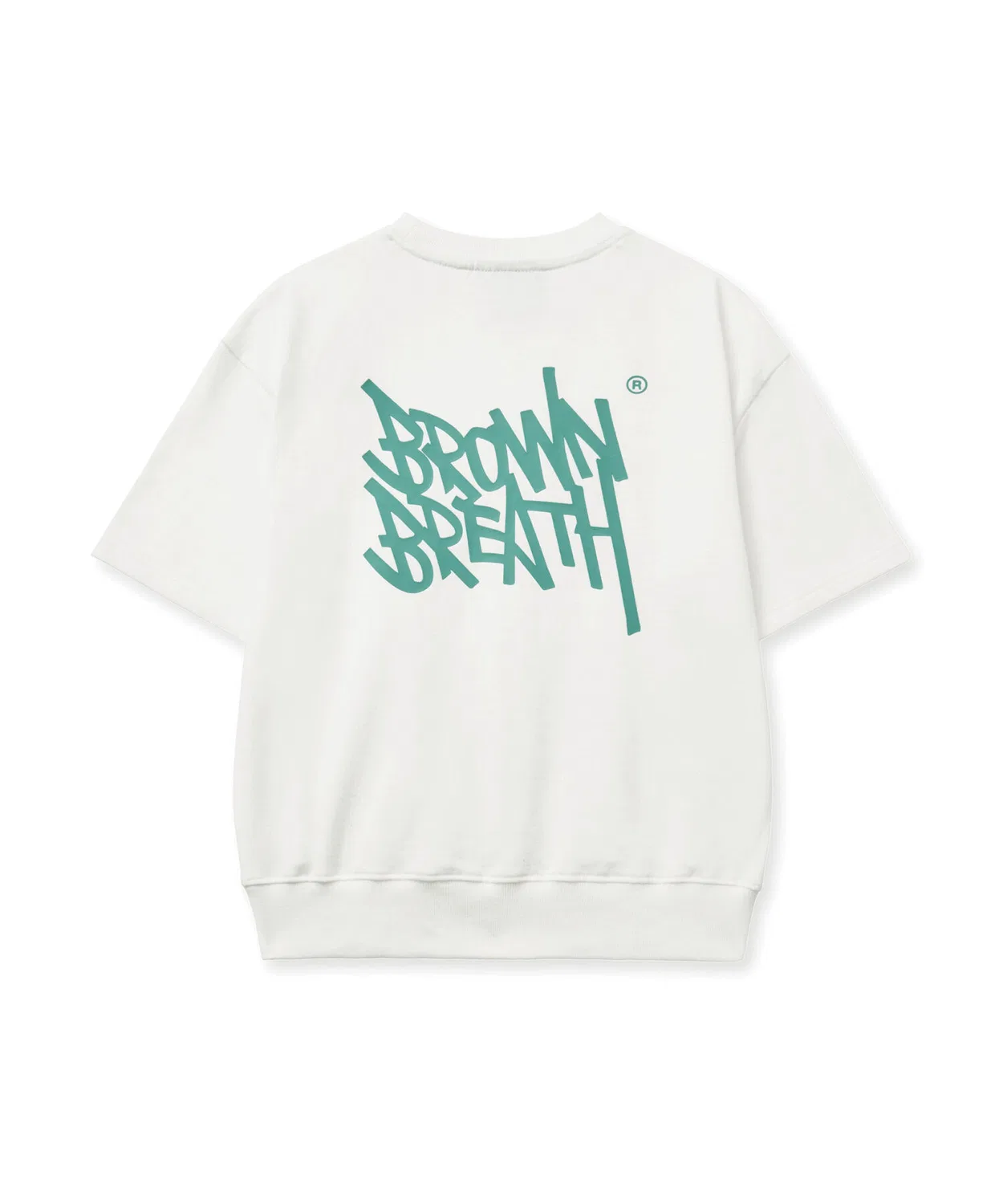 Детский хлопковый свитшот с нашивкой кремовый от Brownbreath Kids — фото 2