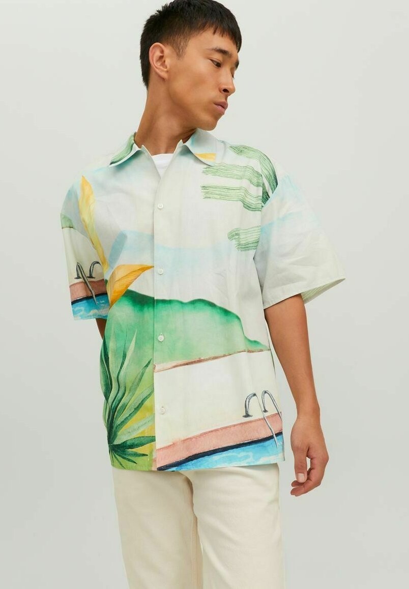 

Рубашка Landscape Jack & Jones, цвет sky blue