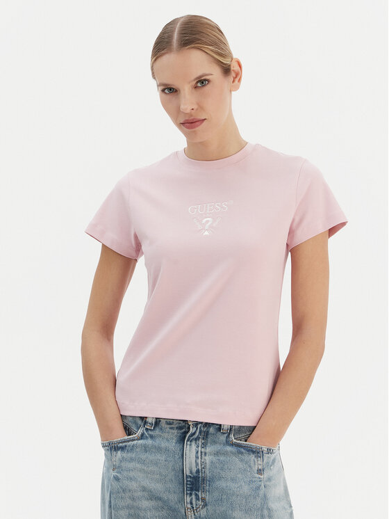 

Футболка regular fit V4YI21 KCDH1 Guess, розовый