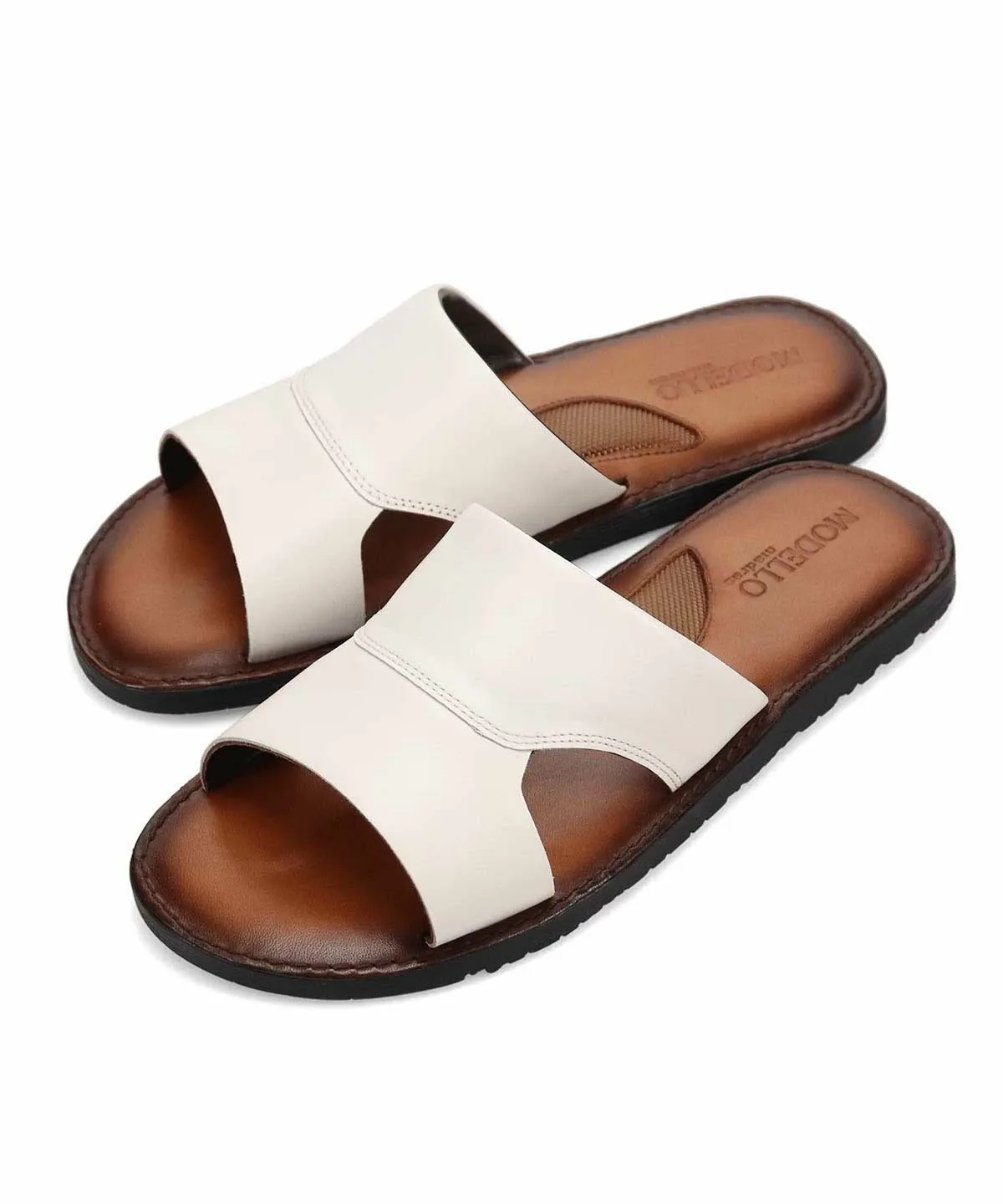 Кожаные сандалии Modello, white