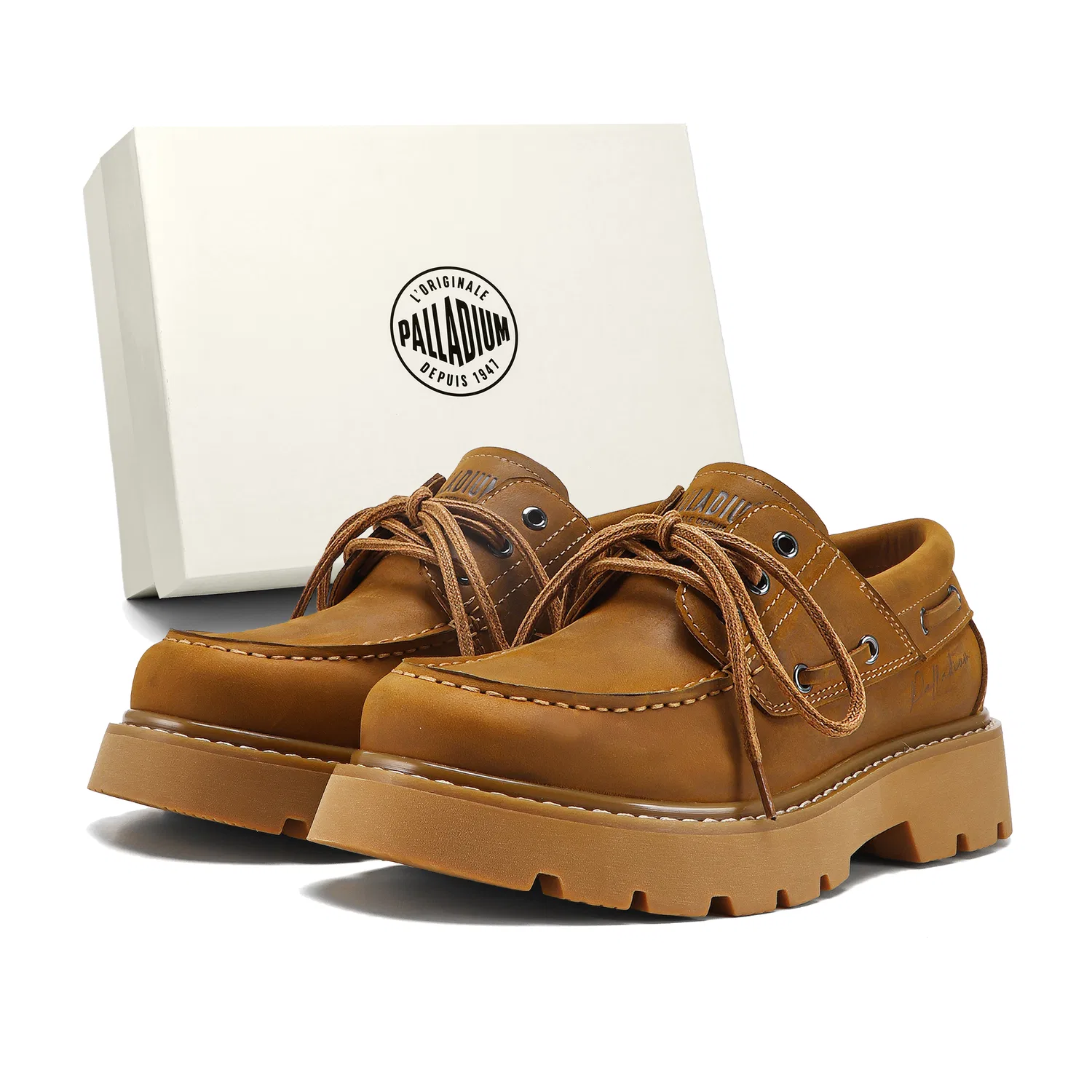 Лоферы классические Palladium Yellow Brown