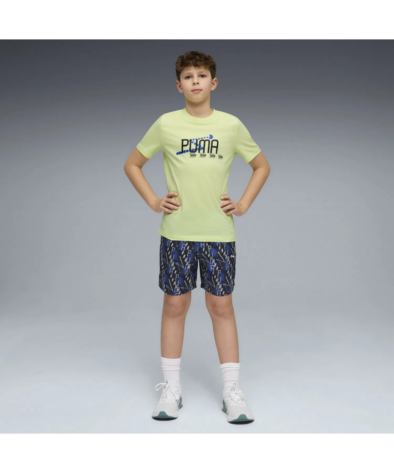 Детские шорты PUMA TAD ESS AOP WOVEN SHORT B — фото 3