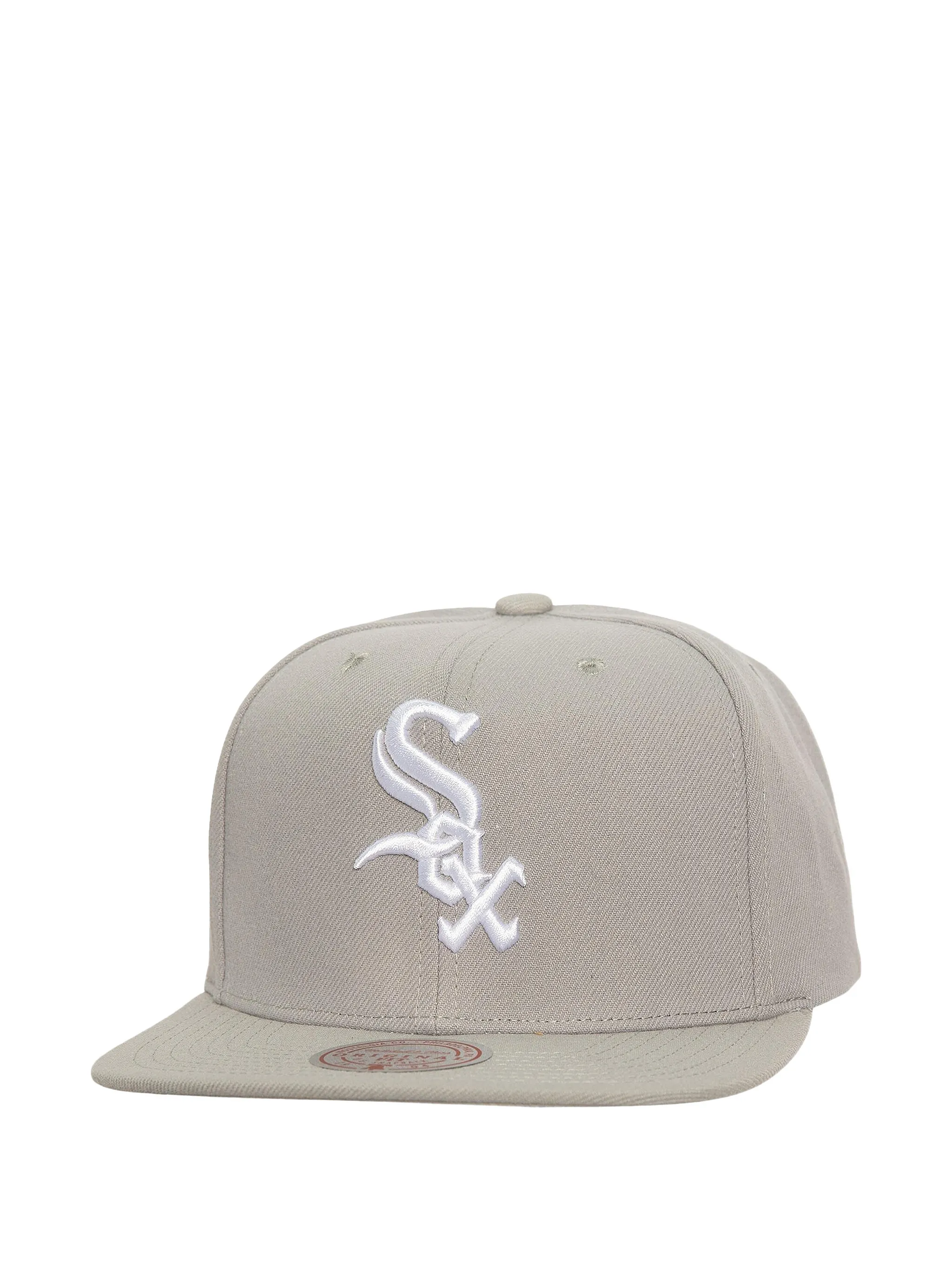 

Бейсболка с логотипом команды "Чикаго Уайт Сокс" snapback Mitchell & Ness, серый