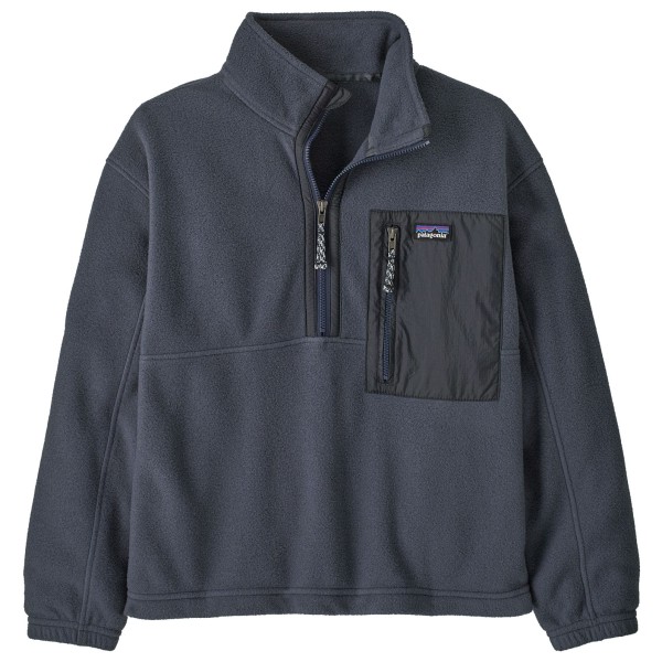 

Детский пуловер микродини на молнии 1/2 - флисовый пуловер Patagonia, Smolder Blue