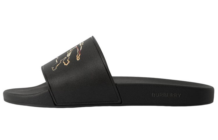 

Шлепанцы Burberry EKD Motif Slide, черный