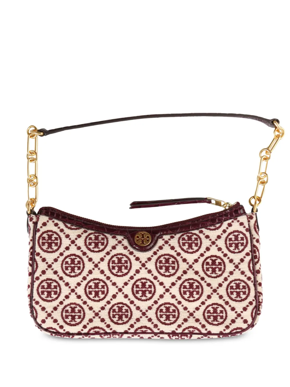 

Сумка через плечо с монограммой T Tory Burch, нейтральный