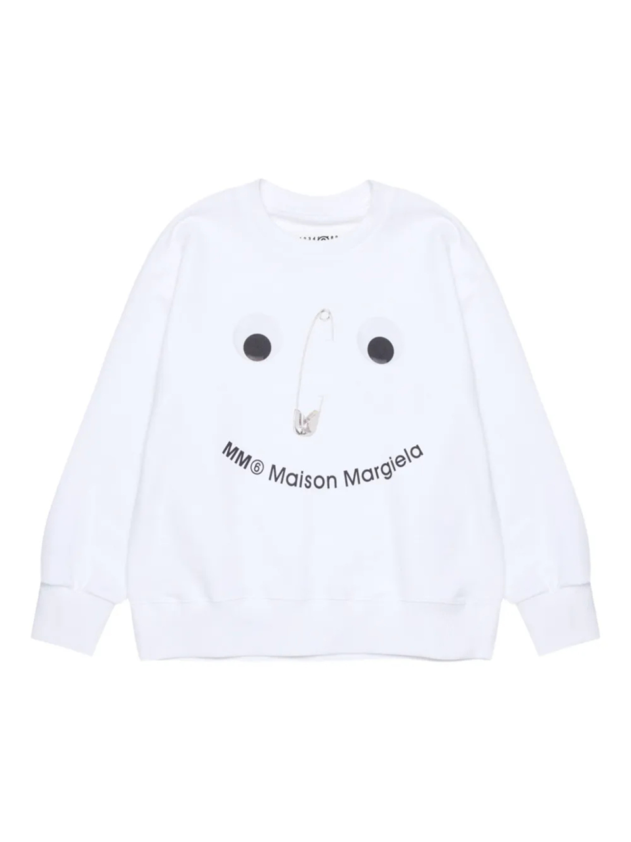 

Свитшот с логотипом MM6 Maison Margiela Kids, белый
