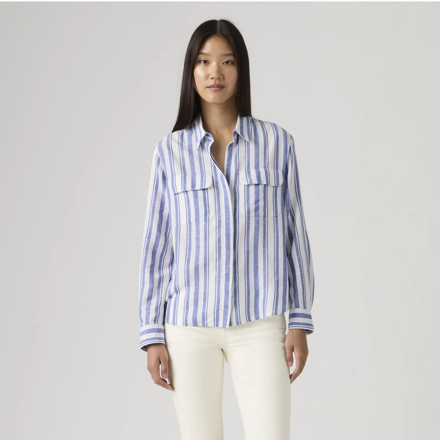 Рубашка из льна Elaine Utility Levi's, Blue — фото 3