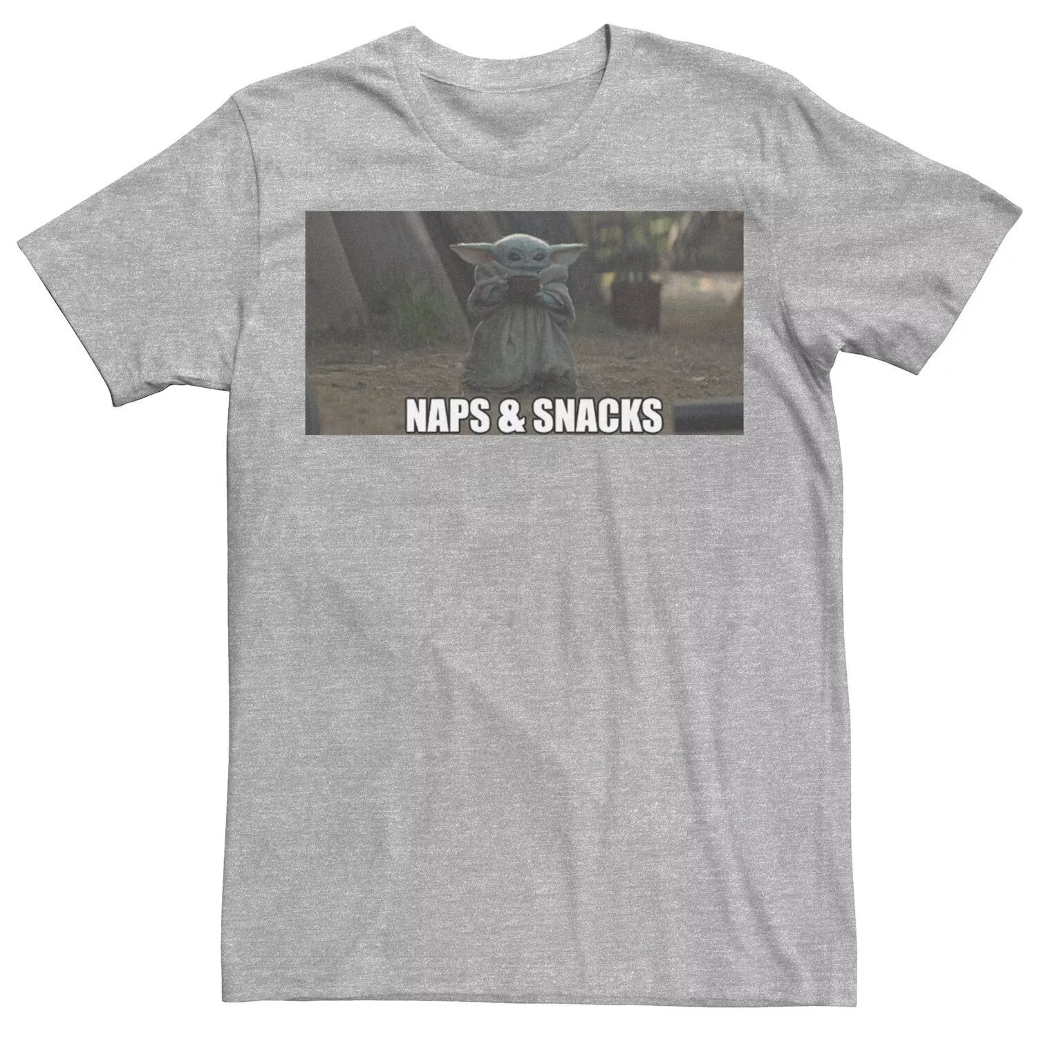 

Мужская футболка The Mandalorian The Child Naps And Snacks Star Wars