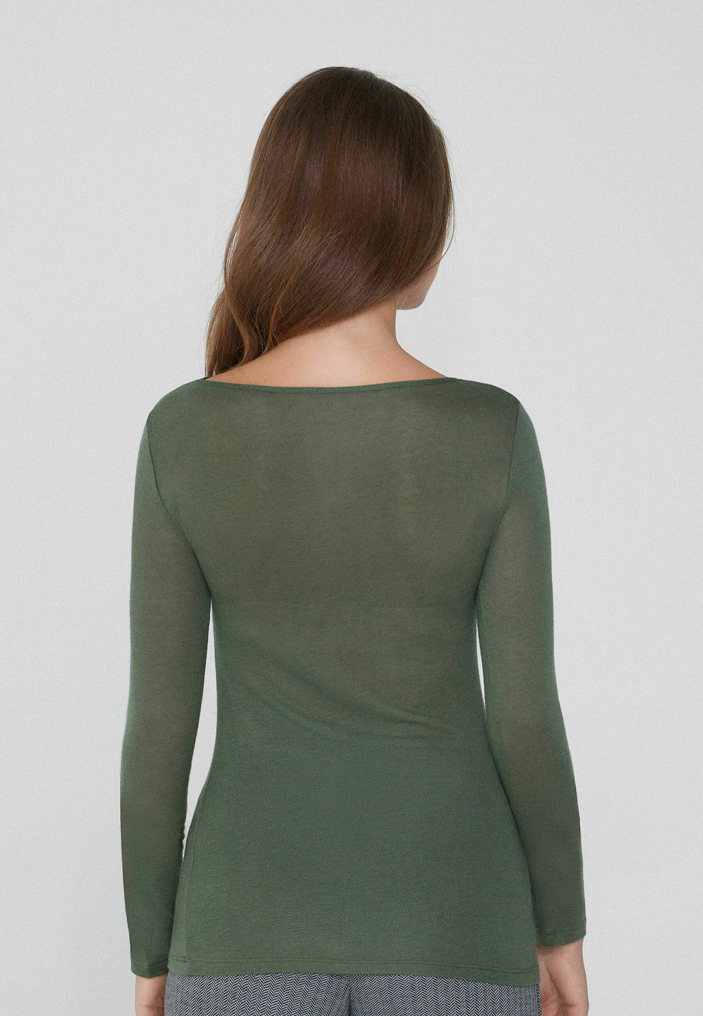 

Топ с длинными рукавами BOAT NECK Tezenis, зеленый