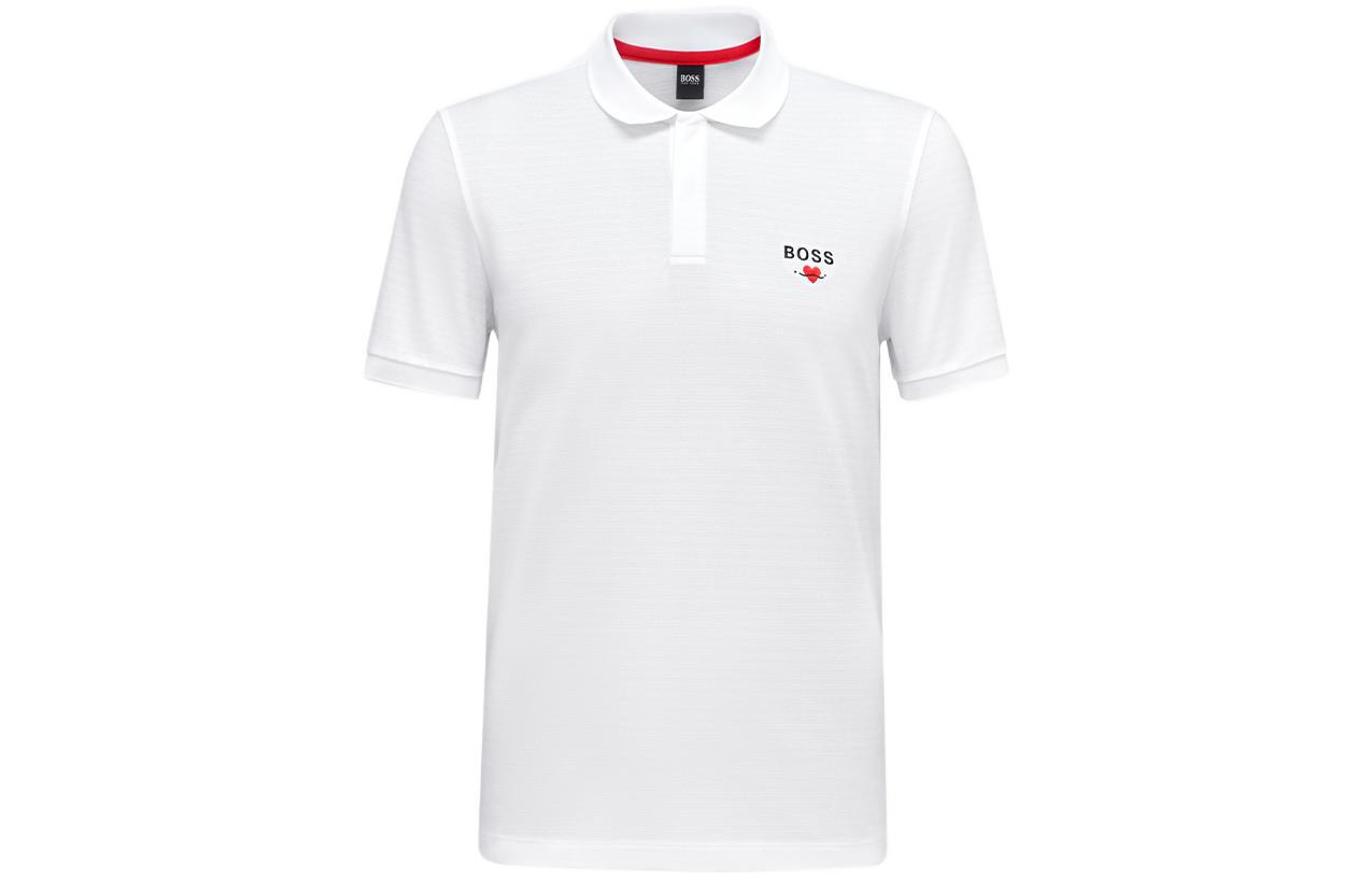 

Футболка поло мужская белая HUGO BOSS