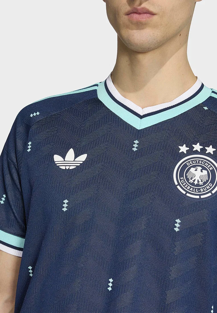 Футболка из аутентичного джерси Germany 26 Away Adidas, темно-синий — фото 3