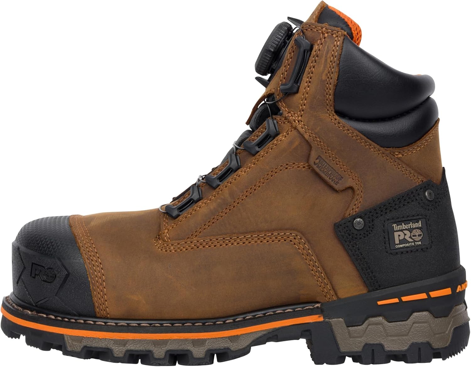 Мужские ботинки Timberland PRO Boondock BOA с композитным носком, водонепроницаемые, 15 см, коричневый — фото 2