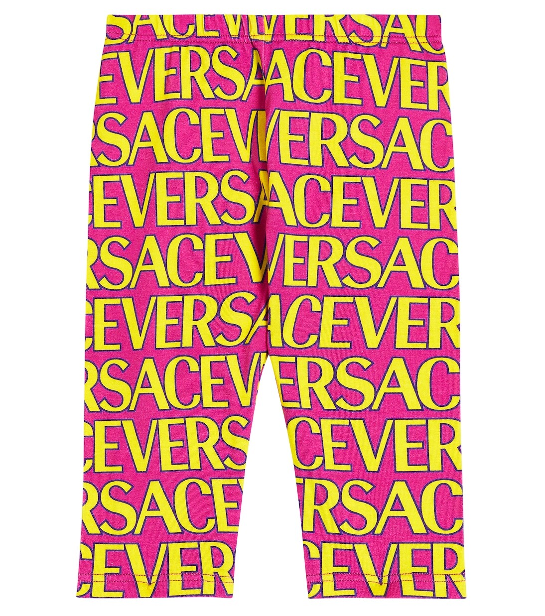 

Леггинсы baby versace из смесового хлопка по всей длине Versace Kids, мультиколор