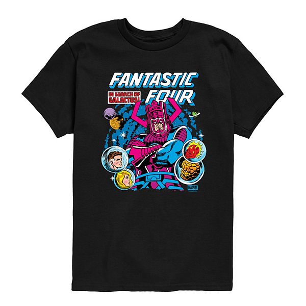 

Футболка с принтом Fantastic Four: First Steps in Search of Galactus для мальчиков 8-20 Marvel, Black