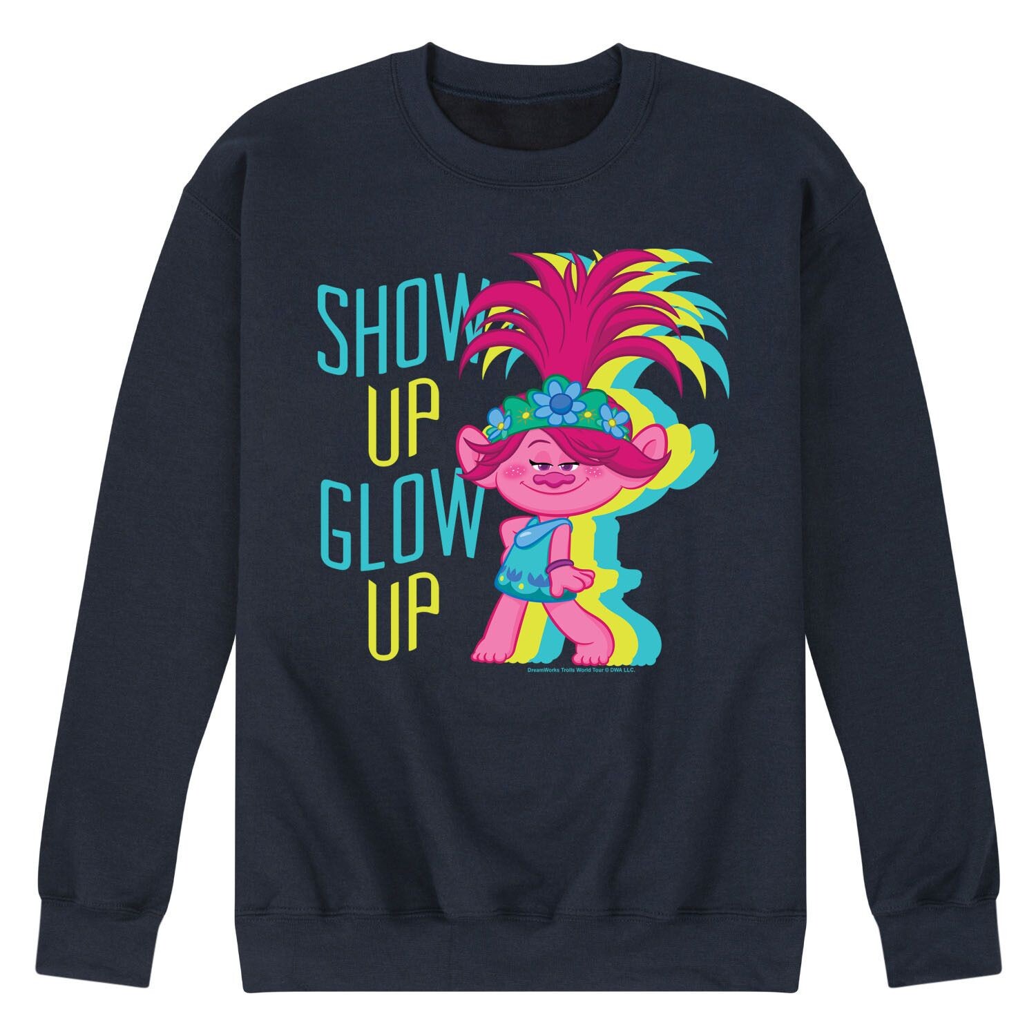 

Мужской свитшот Trolls Show Up Glow Up Licensed Character