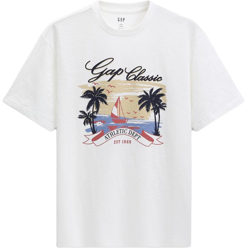 

Футболки унисекс с круглым вырезом GAP, белый