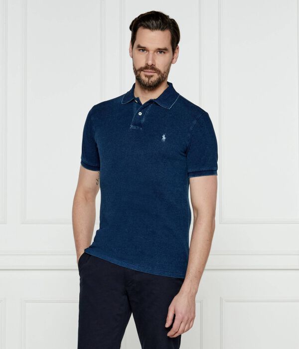 

Рубашка поло Slim fit Polo Ralph Lauren, синий