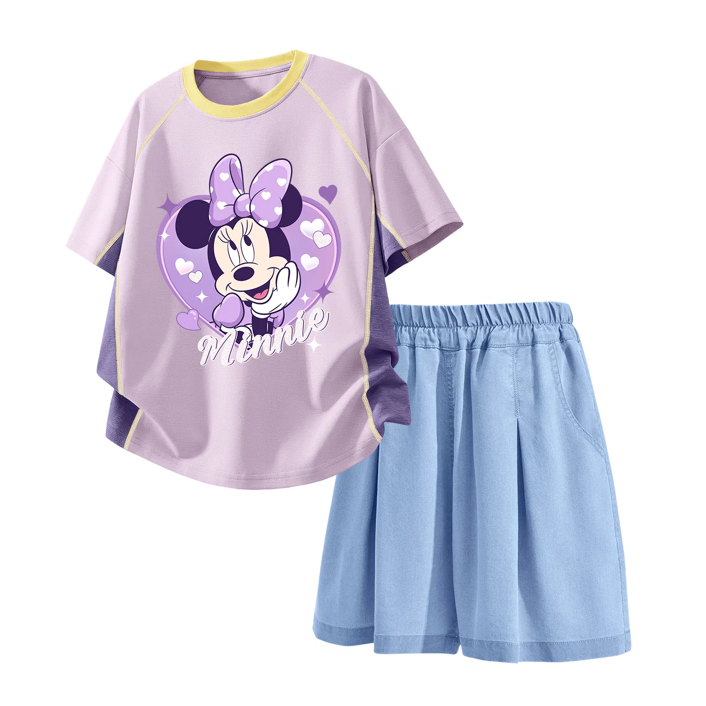 Детский спортивный костюм Disney, свободный крой, джинсовый голубой — фото 3