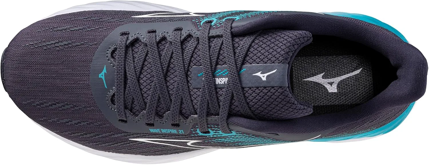 Мужские кроссовки Mizuno Wave Inspire 21 2e, серый/белый — фото 4