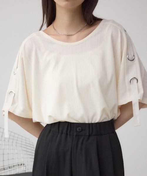 

Футболка, крой оверсайз, бренд AZUL BY MOUSSY, цвет слоновая кость