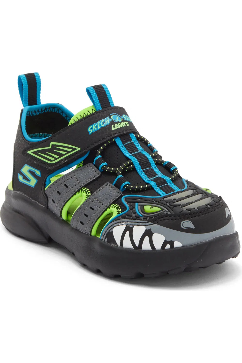 Детские сандалии легкие с подсветкой Skech-O-Saurus 2.0 SKECHERS, Black Multi
