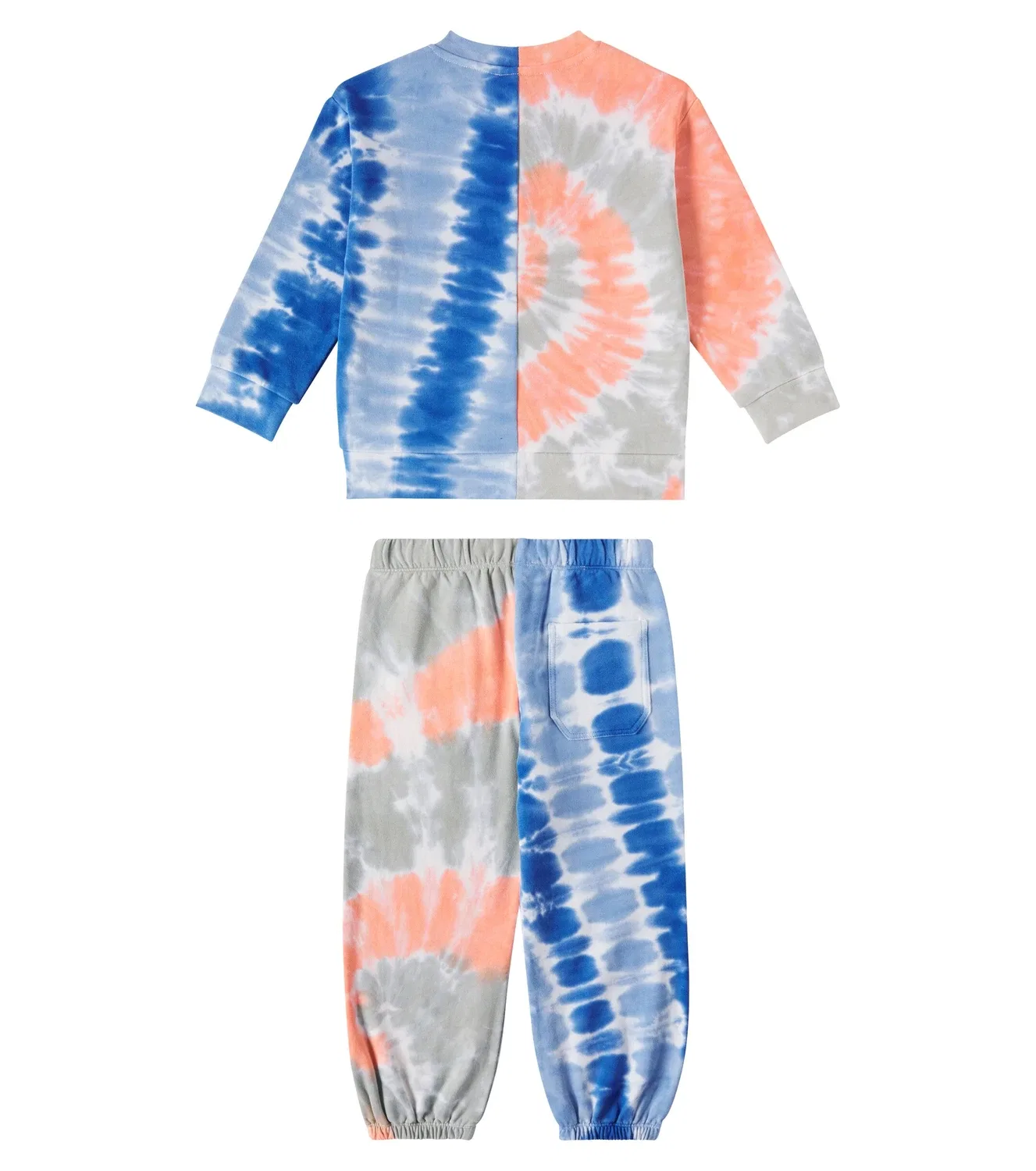 Комплект из толстовки и спортивных брюк из хлопка с эффектом тай-дай, Stella Mccartney Kids, Multicolor — фото 4