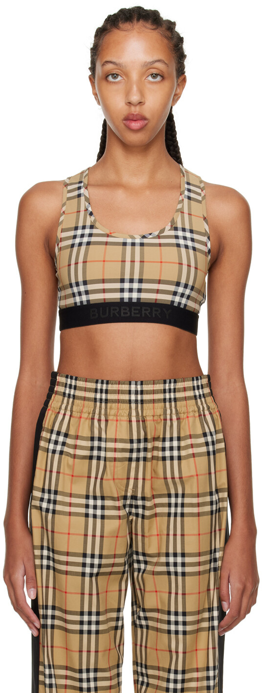 

Бежевый спортивный бюстгальтер Dalby Burberry