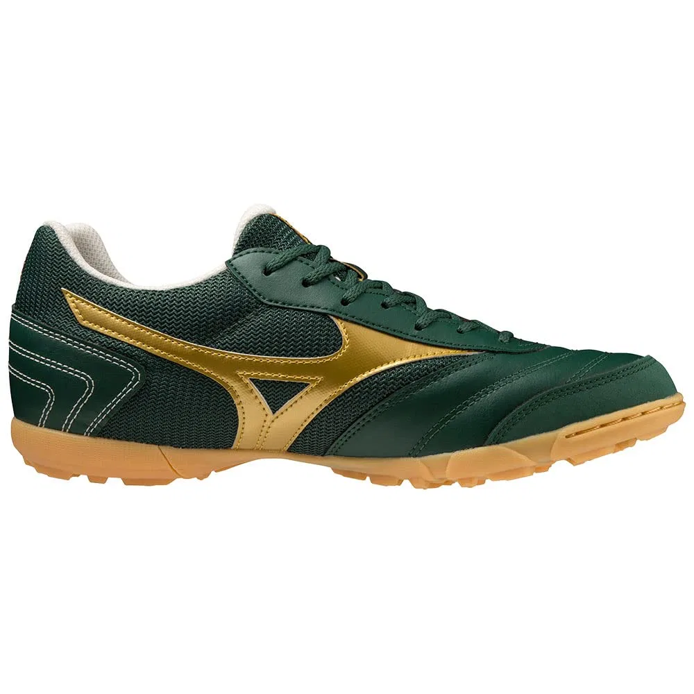 Детские футбольные бутсы с мягким верхом Mizuno MRL Club TF, Pineneedle Mp Gold — фото 3