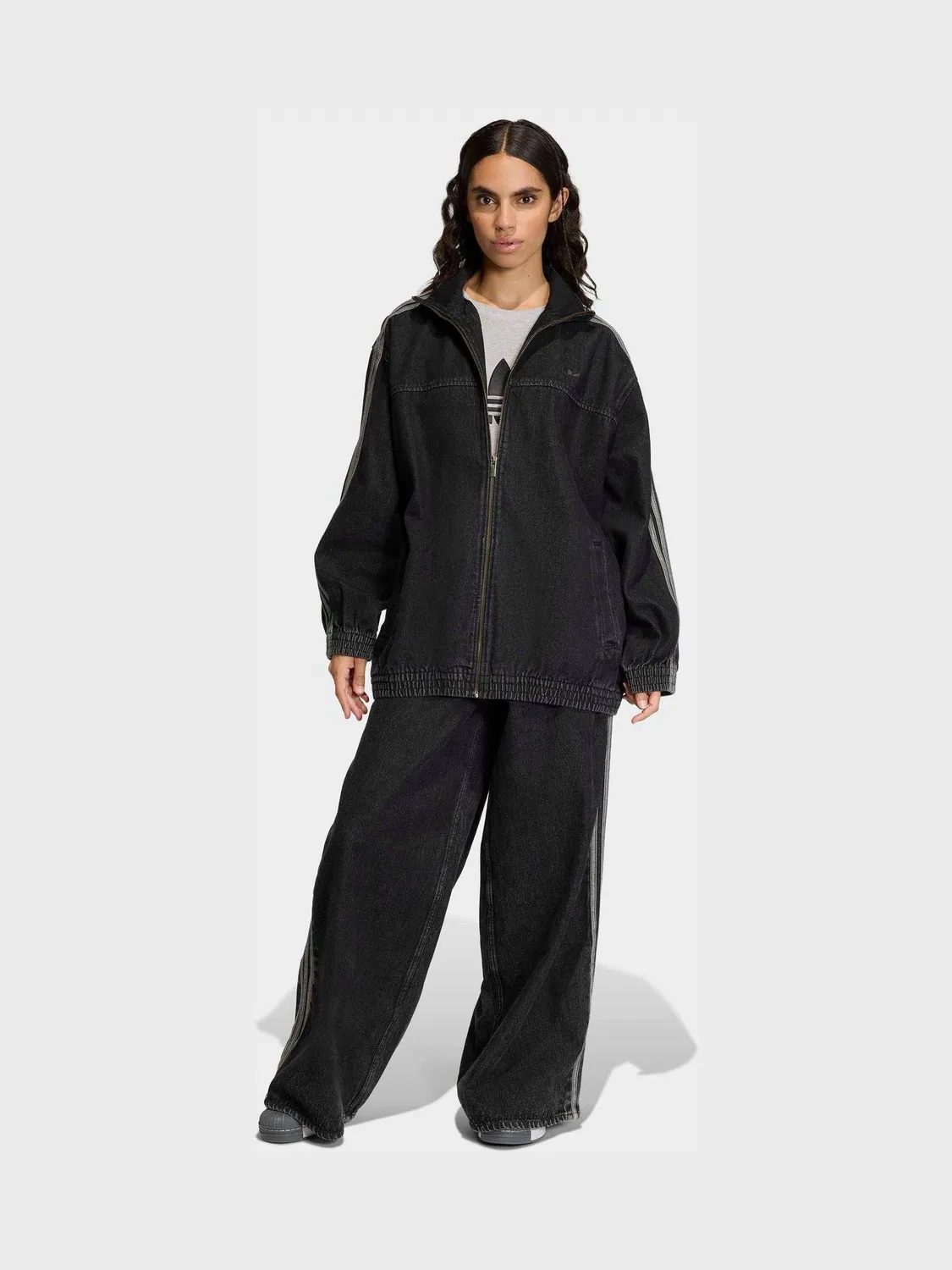 Джинсовая куртка Firebird Adilenium Track Top, adidas Originals, черный — фото 3