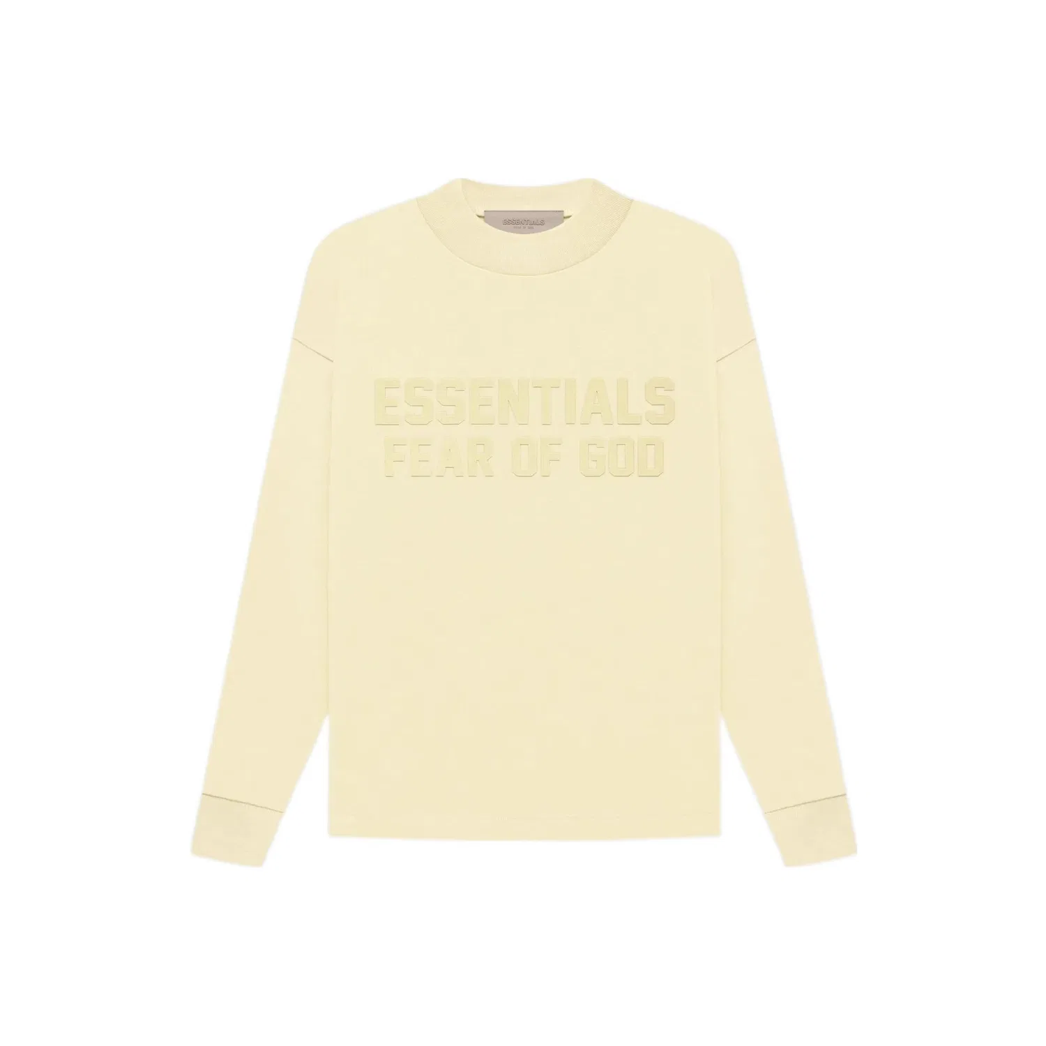 Детская футболка хлопковая Fear Of God Essentials, Canary Yellow