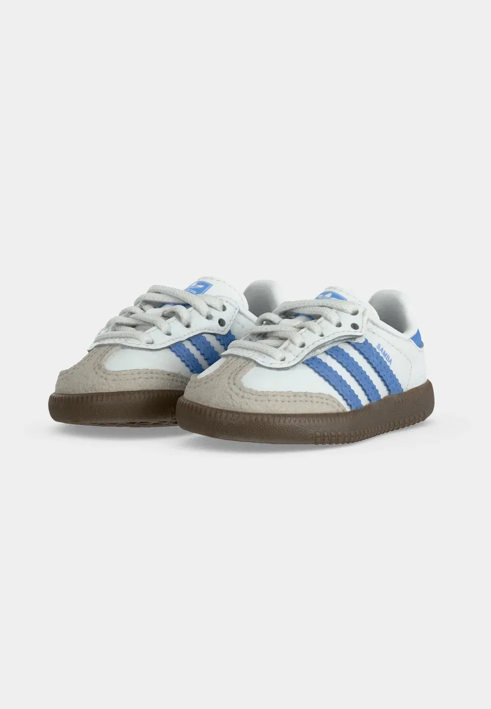 Samba og унисекс - детская обувь Adidas Originals, Footwear White/Blue Fusion — фото 3