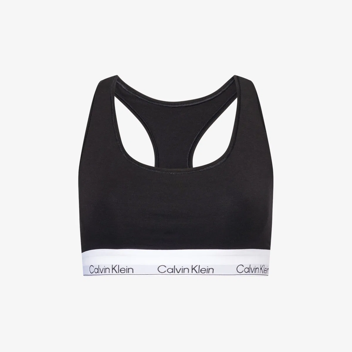 Бралетт Icon из модала с вырезом-лодочкой, изготовленный из хлопкового трикотажа Calvin Klein, черный