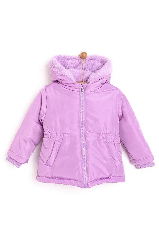 Детское зимнее пальто для девочек с капюшоном Hellobaby Ebebek Hello Baby, Lilac