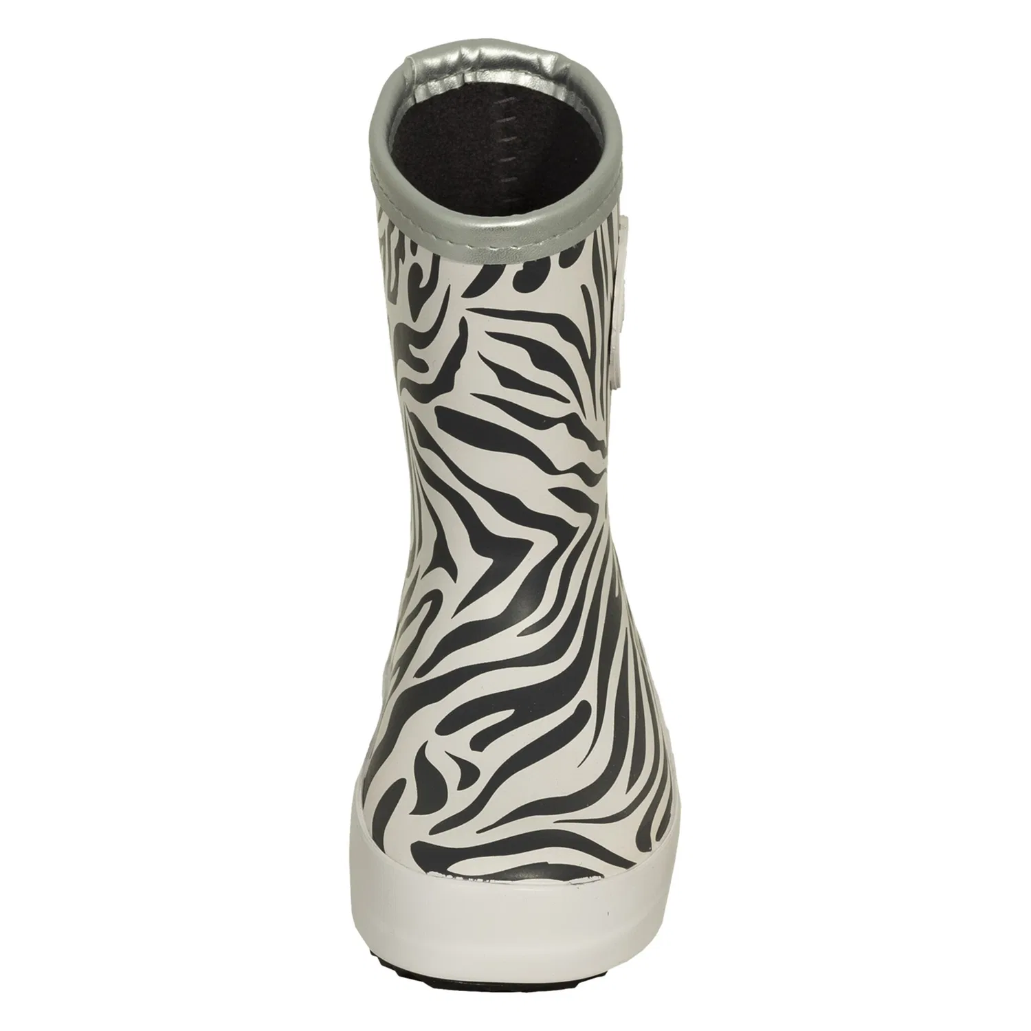 Детские резиновые сапоги с флисовой подкладкой Nature Boot Druppies, Black/White — фото 3
