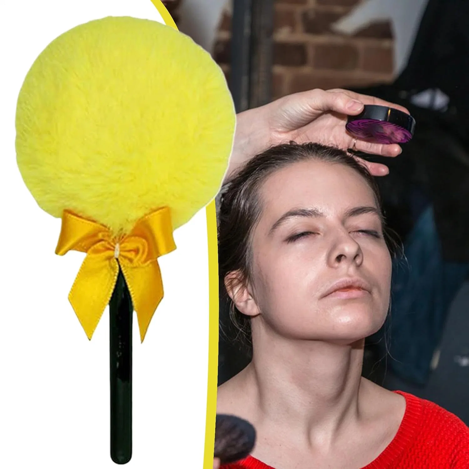 Пудреница с ручкой Lollipop, Gold Générique — фото 2