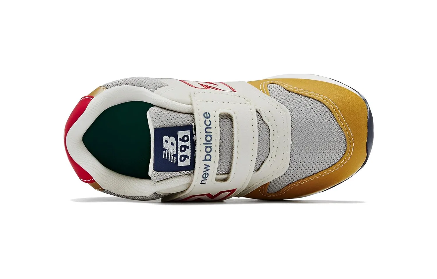 Детские кроссовки для мальчиков с защитой мыска NB 996, New Balance, Yellow Gray — фото 4
