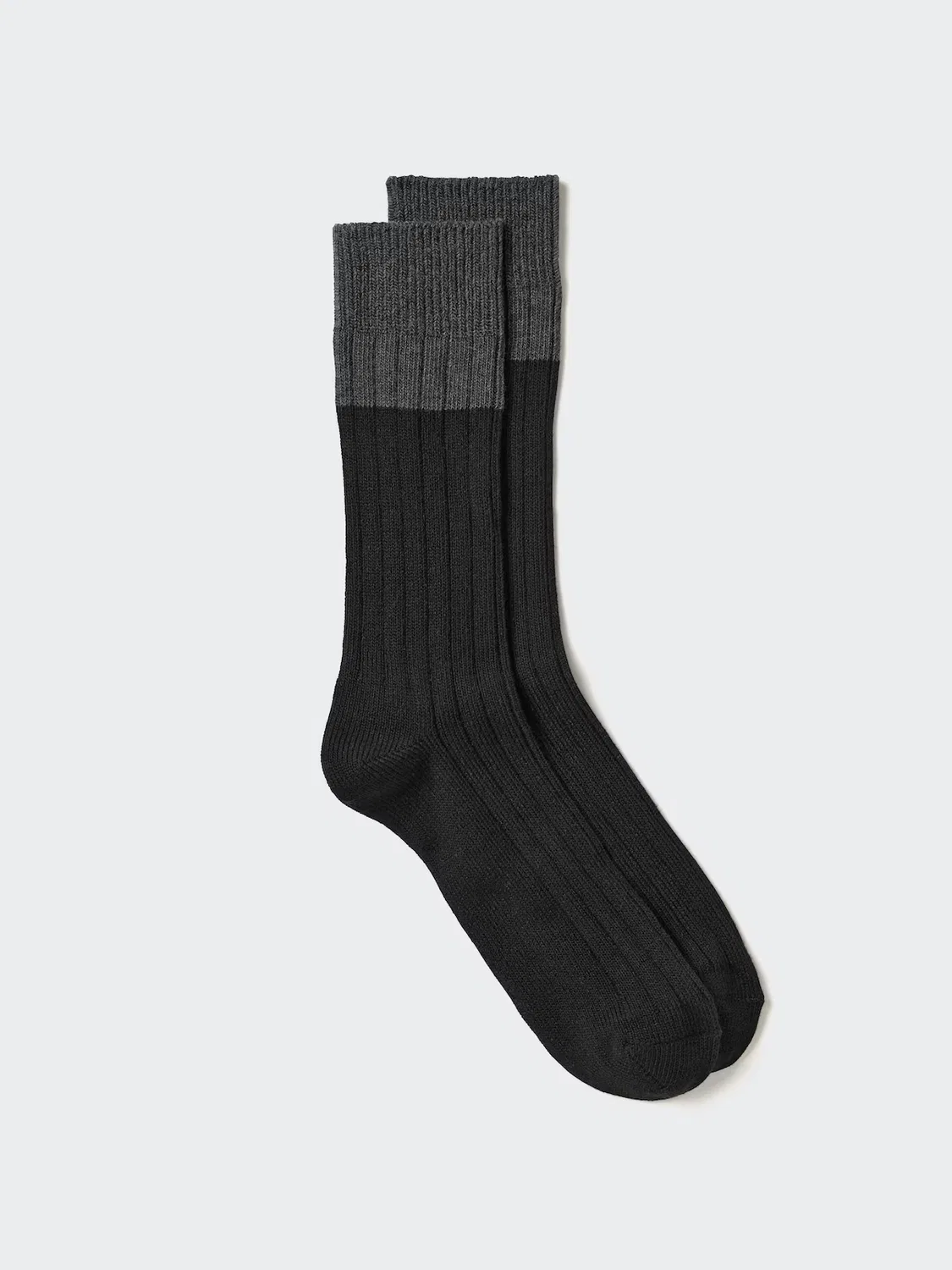Носки Uniqlo, двухцветные, черный